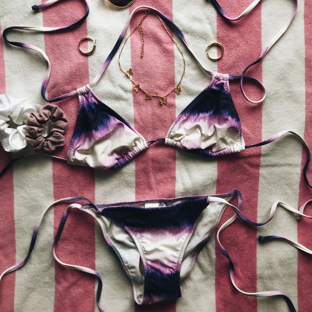 Purple String Bikini